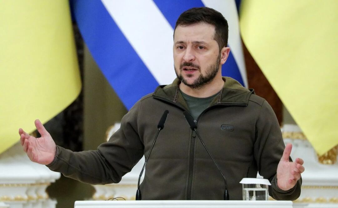El presidente ucraniano, Volodímir Zelensky, la semana pasada en Kiev. Foto: EFE