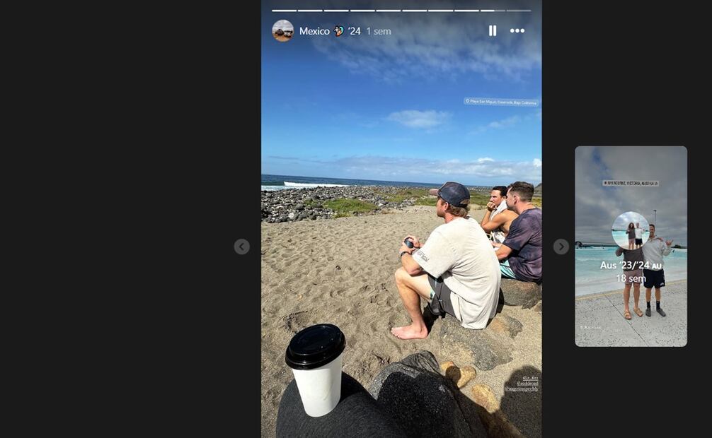 En la publicación agregó más instantáneas de su viaje: puestos de tacos, edificios de colores brillantes y en la que también se ve a su hermano Jake y a su amigo. Foto: captura tomada de Instagram