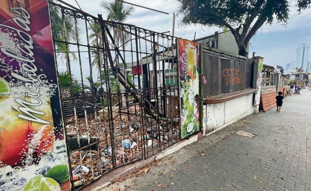 Muchos comercios, que ya venían en crisis por la pandemia y la violencia, desaparecieron por completo tras el paso de los huracanes Otis y John. Foto: Arturo de Dios Palma / EL UNIVERSAL