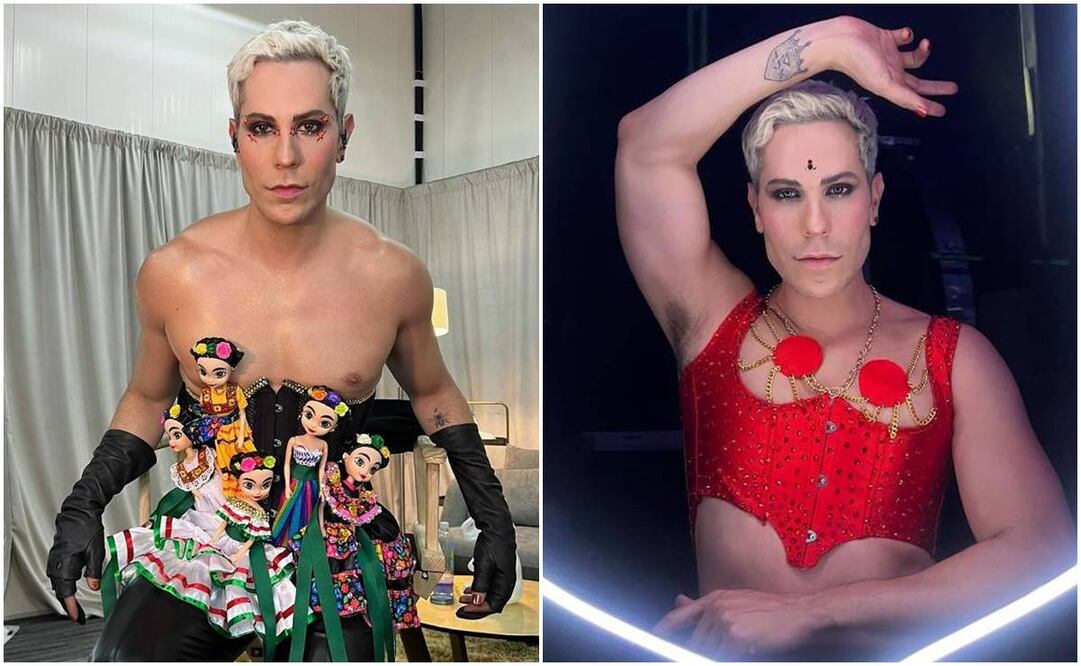 Christian Chávez utilizó atuendos creativos y liberadores en la gira y en su último concierto con RBD. Fotos: Instagram.