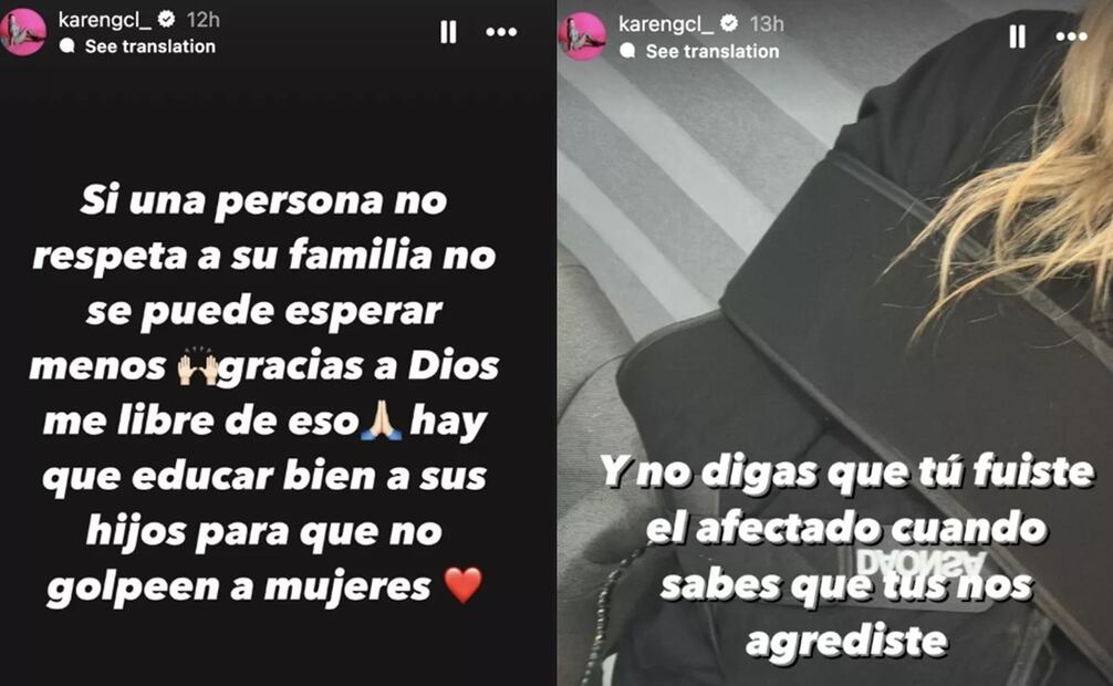Foto: Captura de Instagram de Karen Caro.