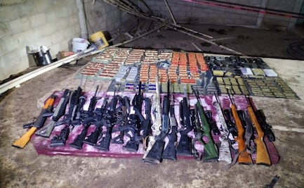 Ejército y Guardia Nacional aseguran arsenal y drogas en operativo en Oaxaca