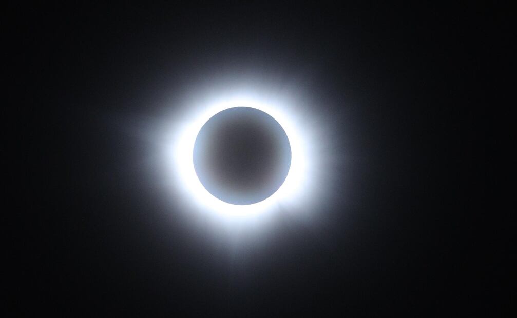 Eclipse solar en su fase total. Foto: Edgar Silva Fuentes S. / EL UNIVERSAL