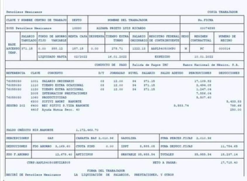 Revelan que Ricardo Aldana, nuevo líder petrolero, tiene plaza de confianza en Pemex