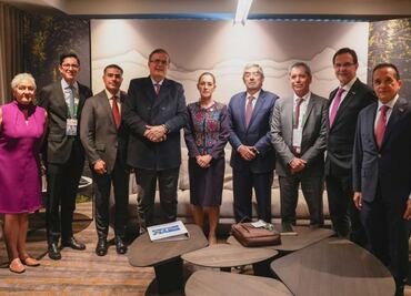 Este es el gabinete que acompañó a Sheinbaum en el G7; Ebrard, Harfuch, de la Fuente, entre otros
