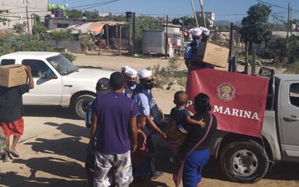 Entrega Marina 47 mil despensas en Cabo San Lucas, BCS