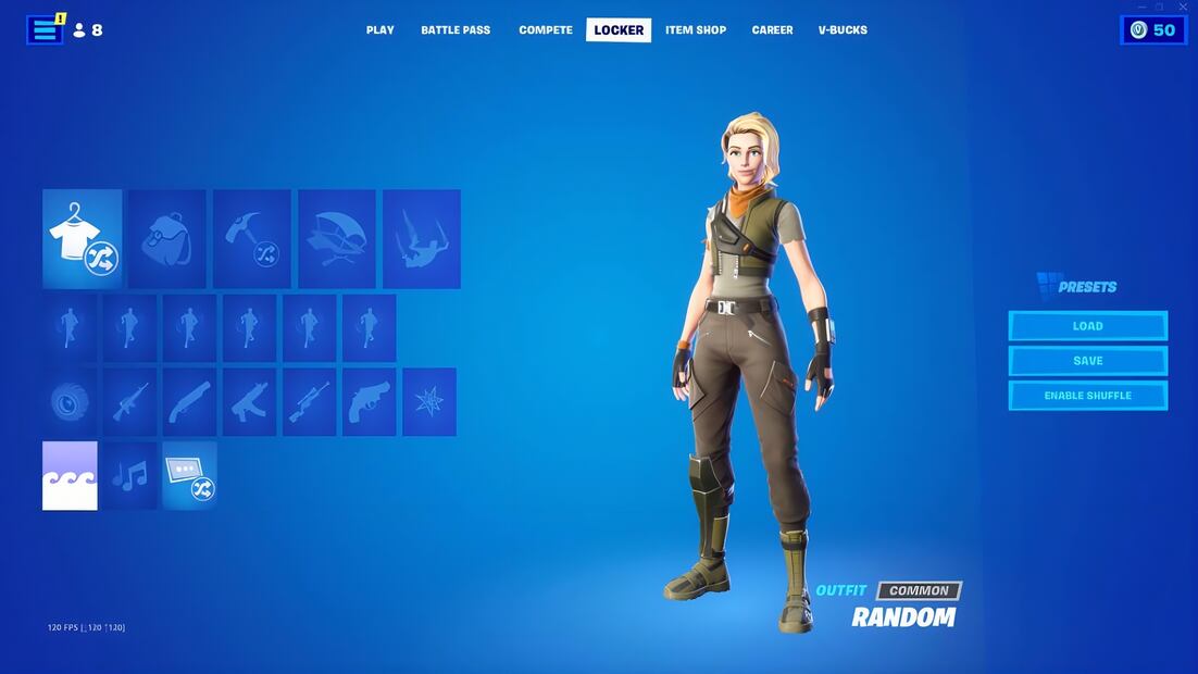 Las Pistas de Improvisación de Fortnite ofrecen diferentes opciones para reproducir música mientras juegas. Foto: Captura de pantalla