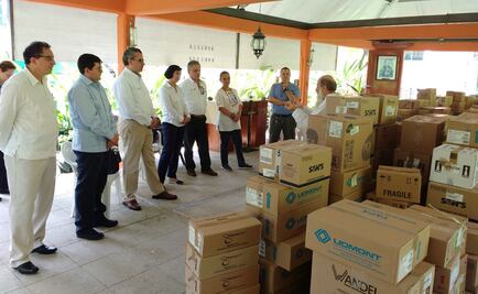 Entrega Cofepris y SRE medicamentos a albergue de migrantes en Chiapas