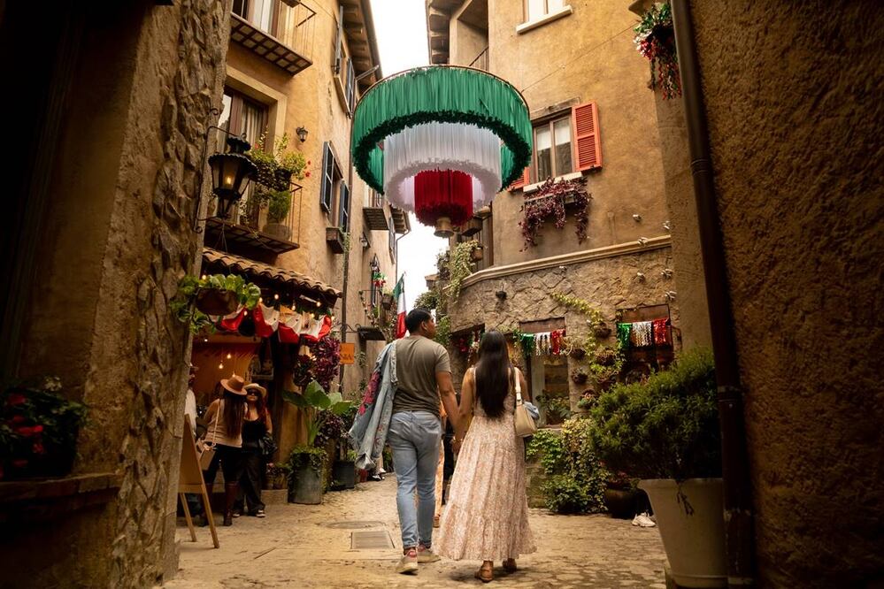 Val’Quirico es un pueblo con inspiración en la arquitectura de la Toscana. Foto: Val’Quirico