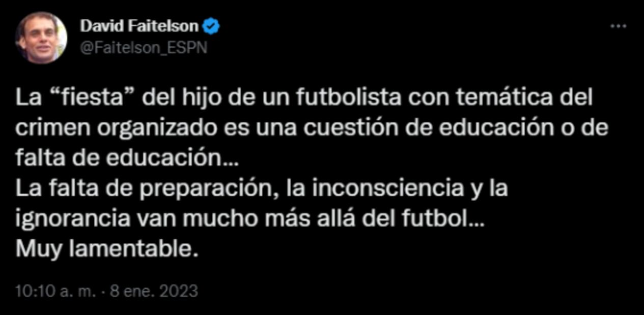David Faitelson explota por la fiesta con temática de narcos del Cata Domínguez