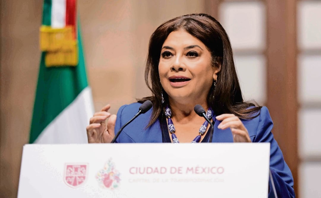 Clara Brugada pidió seguir con la investigación del doble homicidio “hasta sus últimas consecuencias”. Foto: Diego SImón / EL UNIVERSAL