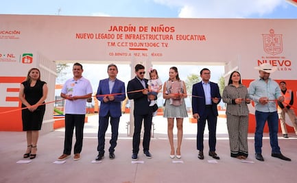 Samuel García y Mariana Rodríguez inauguran Jardín de Niños y Lactario en Juárez, NL