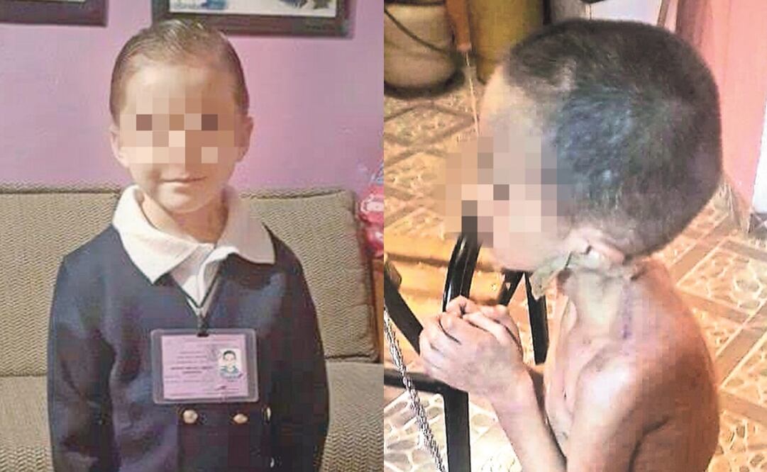 El papá de Antony entregó a EL UNIVERSAL una fotografía que supuestamente su hermana le envió en febrero, en la que se ve al niño en perfectas condiciones y que contrasta con las imágenes de cuando lo rescataron de su cautiverio. (FOTOS: ESPECIAL)