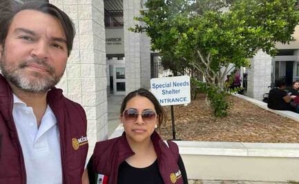 Brigadas del Consulado de México en Orlando recorren albergues para auxiliar mexicanos; evalúan daños por huracán Milton 