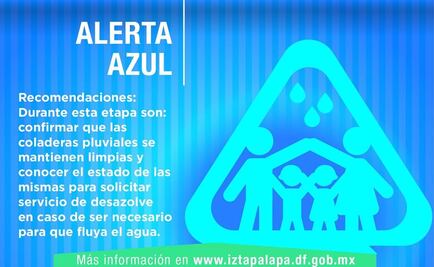 Lanza Iztapalapa alerta azul por lluvias vespertinas