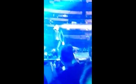 Captan caída de Espinoza Paz en show