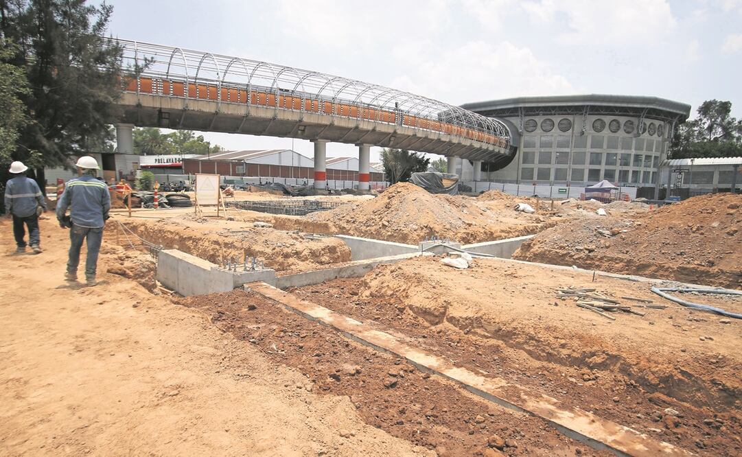 Actualmente, en el Cetram San Lázaro se trabaja en la cimentación y montaje de estructura metálica, según se observó en un recorrido. 