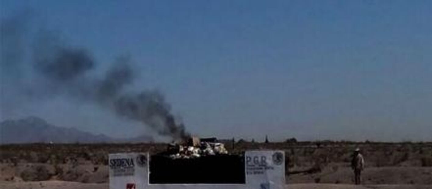 Incineran casi dos toneladas de narcóticos en Chihuahua 
