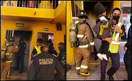 Veladora en altar de muertos provoca incendio en guardería de Saltillo, Coahuila