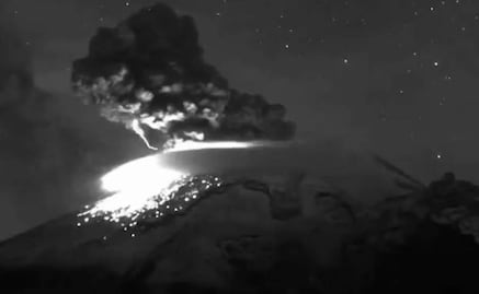 Don Goyo amanece bravo con explosión y rayo en nube de ceniza: VIDEO