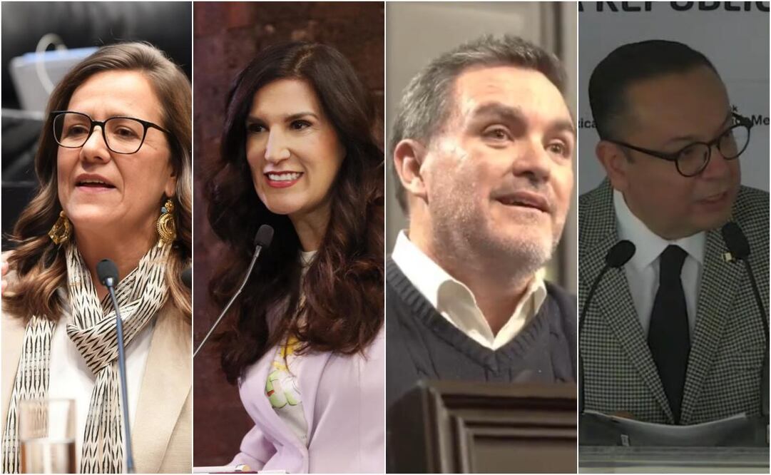 Margarita Zavala, Kenia López Rabadán, Federico Döring, y Germán Martínez, entre las apuestas del PAN para presidir la Cámara de Diputados. Foto: Especial