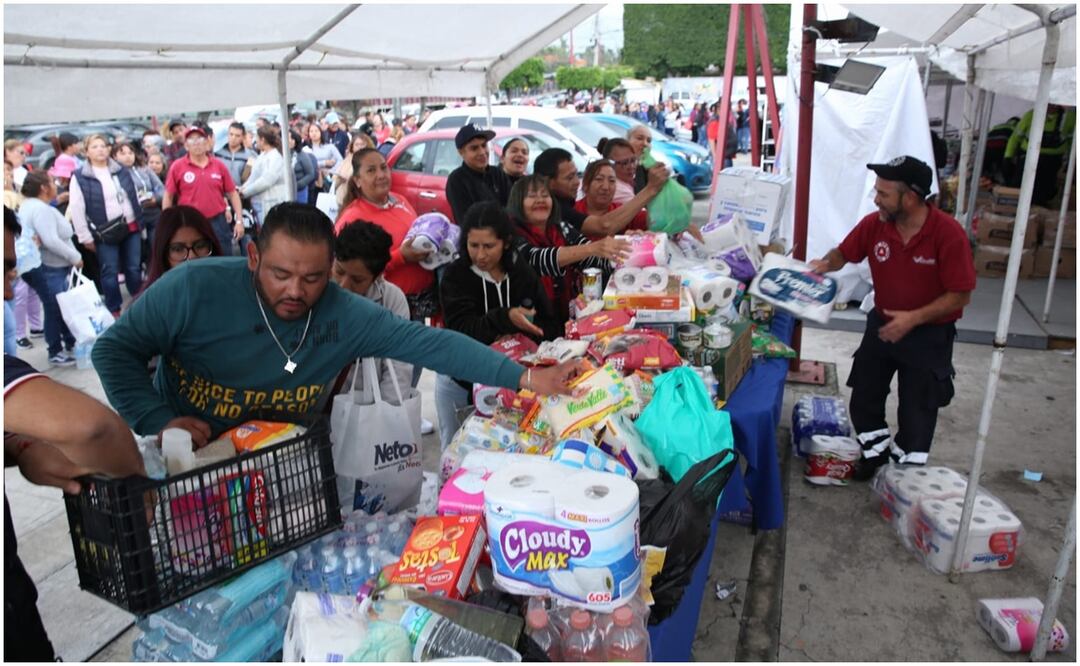 En la alcaldía Venustiano Carranza se instaló el pasado 7 de octubre un centro de acopio para apoyar a los afectados de Guerrero tras el paso de ‘John’. Foto: Especial