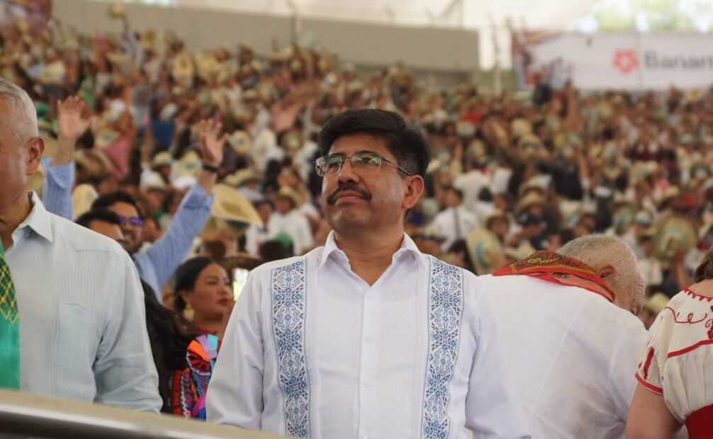 Hugo Aguilar asiste como invitado especial a la Guelaguetza en Oaxaca. Foto: Edwin Hernández/ EL UNIVERSAL