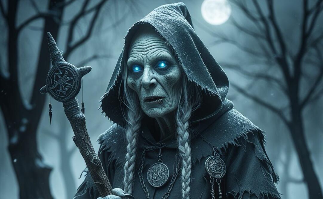 Grýla tiene su origen en la mitología islandesa, y es asociada con las tradiciones navideñas y leyendas locales de la región. Foto: Generada con IA "Leonardo"