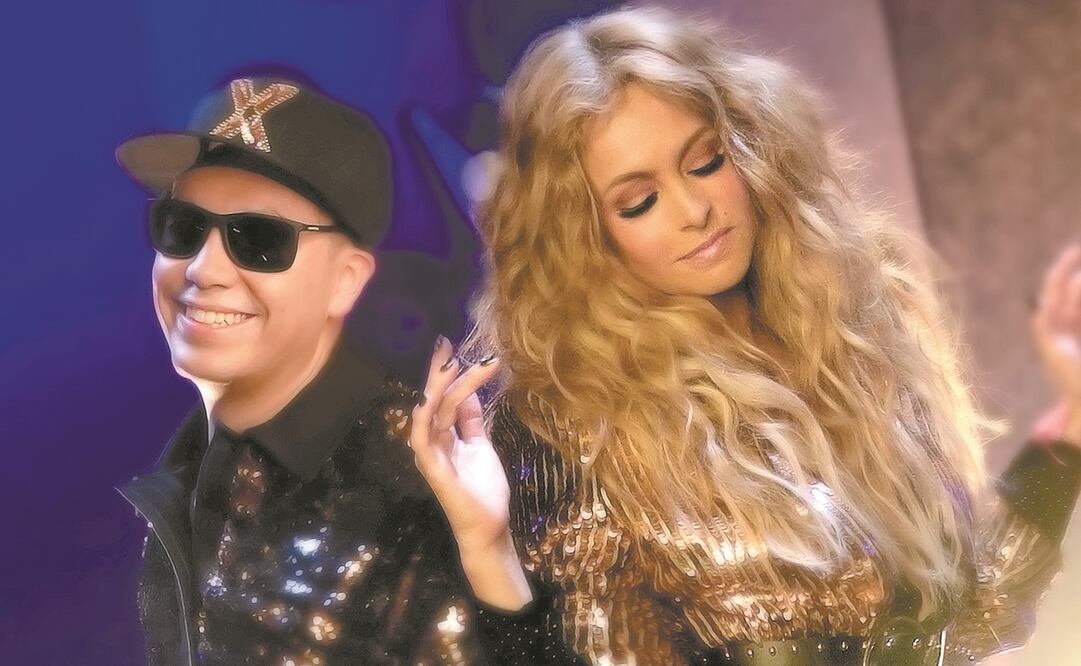 "La chica dorada" quedó fascinada con el trabajo del mexicano Edmundo Gómez, mejor conocido como Raymix. Foto: CORTESÍA