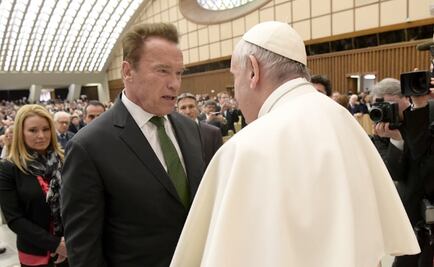 Arnold Schwarzenegger se reúne con el Papa Francisco