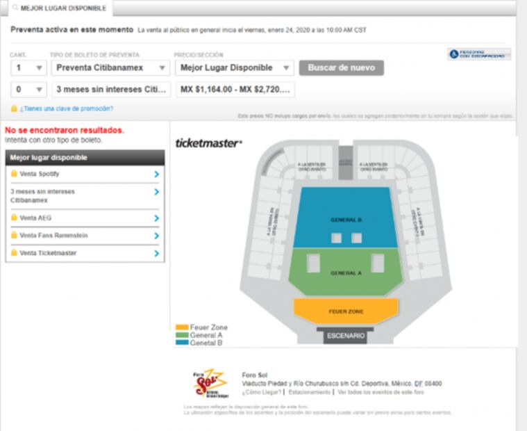 Reportan boletos agotados en la preventa de Rammstein en el Foro Sol
