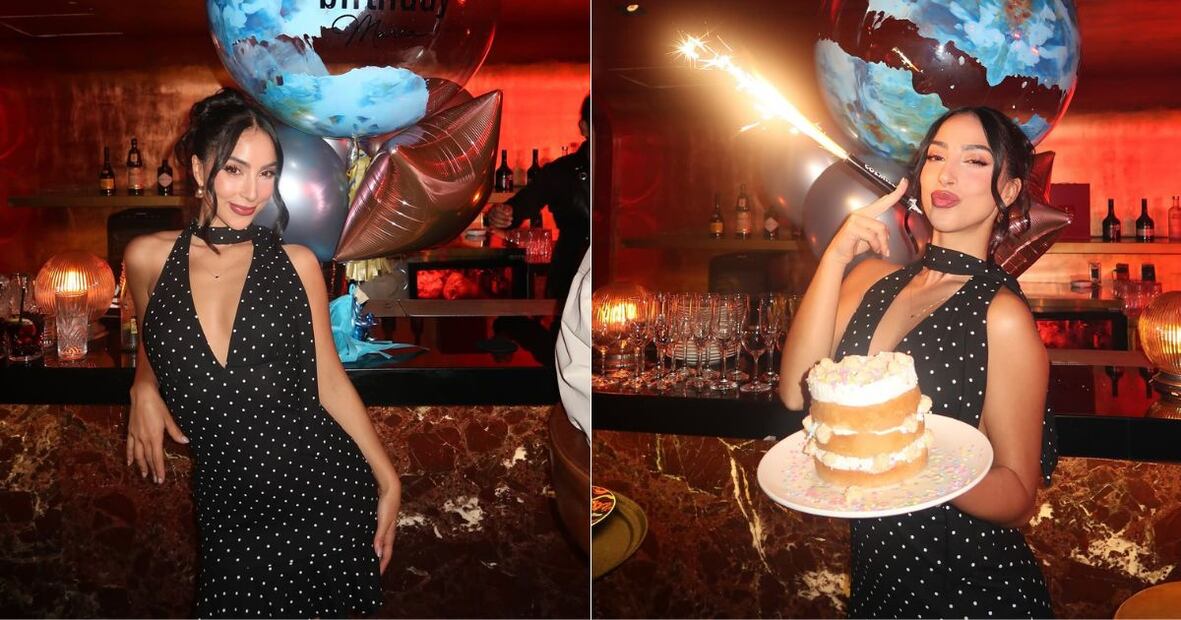 María Chacón celebra su cumpleaños con minivestido negro. Foto: Especial. Instagram @oficialmariachacon