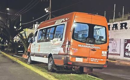 Por oponerse a atraco, delincuentes matan a chofer de combi y dejan pasajero herido en Chimalhuacán