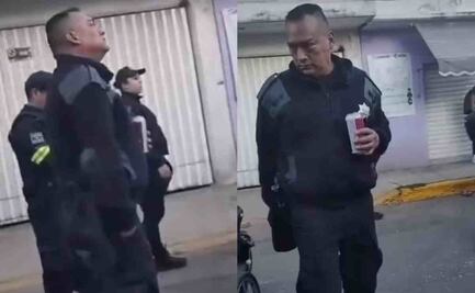 VIDEO: Captan a policía en aparente estado de ebriedad en Chimalhuacán; autoridades investigan