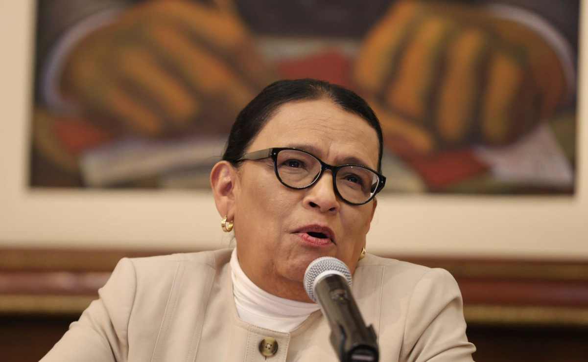 Rosa Icela Rodríguez, titular de Segob, en conferencia de prensa. Foto: Berenice Fregoso / EL UNIVERSAL