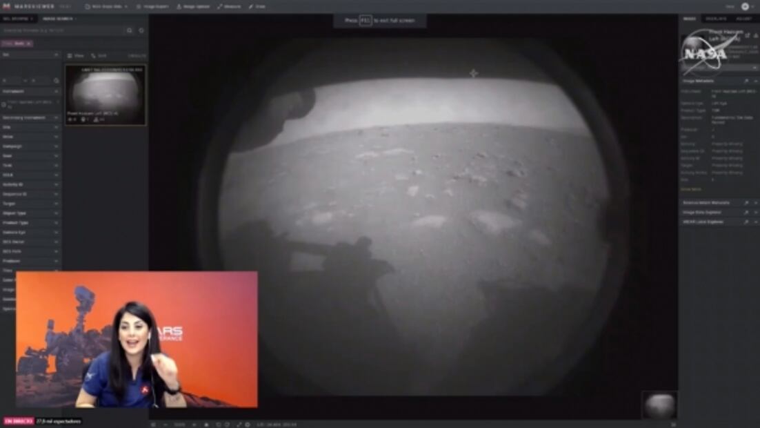 El rover Perseverance de la NASA llega a Marte; comparte su primera imagen