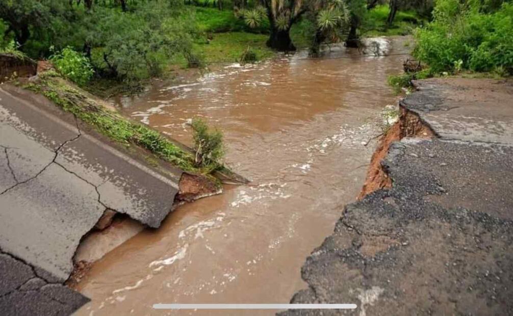 Fuertes lluvias causan afectaciones en varios municipios de Zacatecas. Foto: Especial