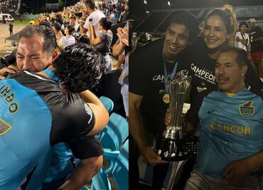 El emotivo momento de Benjamín Galindo y su hijo al verlo ser campeón de la Liga de Expansión MX