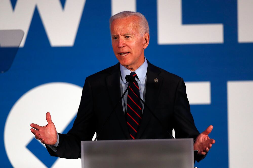 Joseph Biden, exvicepresidente y aspirante a la candidatura demócrata. Foto: AP