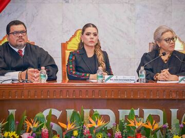 Evelyn Salgado acude a toma de protesta del Presidente del Tribunal Superior de Justicia de Guerrero; reitera su apoyo a autonomía del PJ