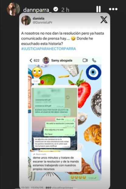 Daniela, hija mayor del actor, asegura que no toso está dicho. Foto: Instagram.