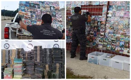 Incautan más de 10 mil discos y películas apócrifas en Chiapas