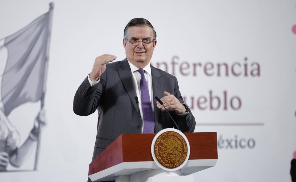 El secretario de Economía, Marcelo Ebrard Casaubon, descartó que, el "ambicioso" plan fiscal del presidente estadounidense, Donald Trump, vaya a afectar a México. Foto: Diego Simón/ EL UNIVERSAL