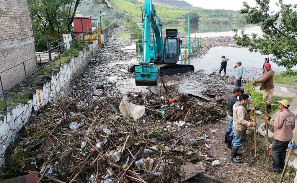 Continúa suspensión de clases en dos escuelas de Cuautitlán Izcalli por desfogue de presa El Ángulo. Foto: Especial