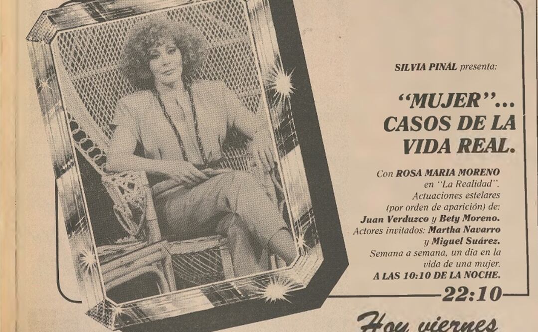 Silvia Pinal y su labor en "Mujer, casos de la vida real". Hemeroteca EL UNIVERSAL 1986.