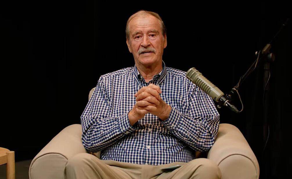 El expresidente panista de México entre 2000 y 2006, Vicente Fox Quesada, durante su podcast “Líderes de la Verdad” de este jueves 2 de octubre de 2025. Foto: Captura