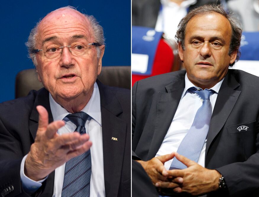 Blatter y Platini fueron sancionados el 7 de octubre por la comisión de ética con 90 días de suspensión (ARCHIVO. EFE)