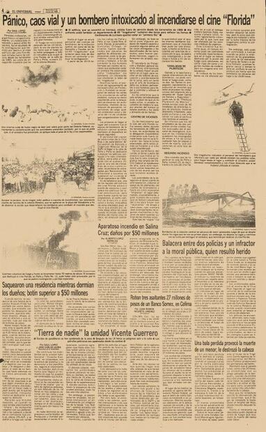 Así lucían las planas de El Gran Diario de México el 25 de marzo de 1982. Archivo Hemerográfico de EL UNIVERSAL.