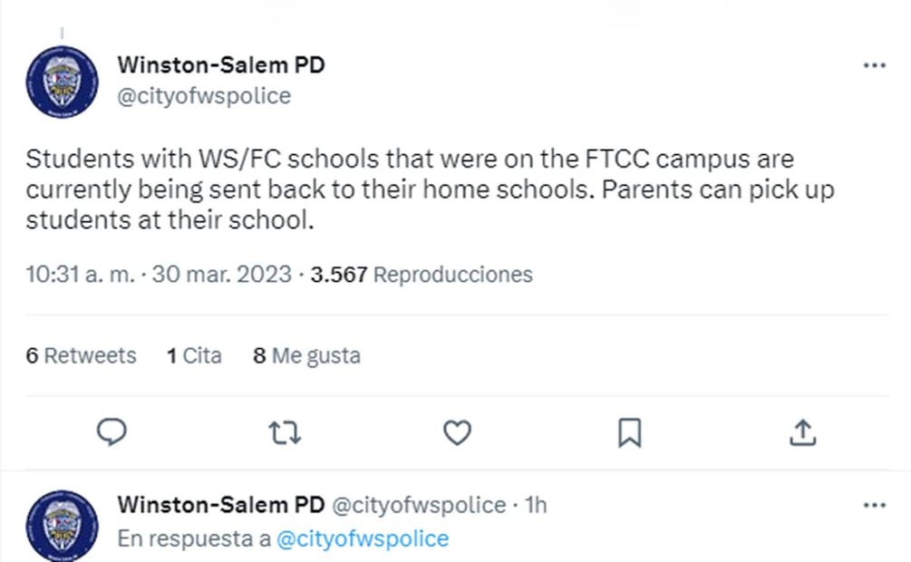 Policía-Universidad de Carolina del Norte