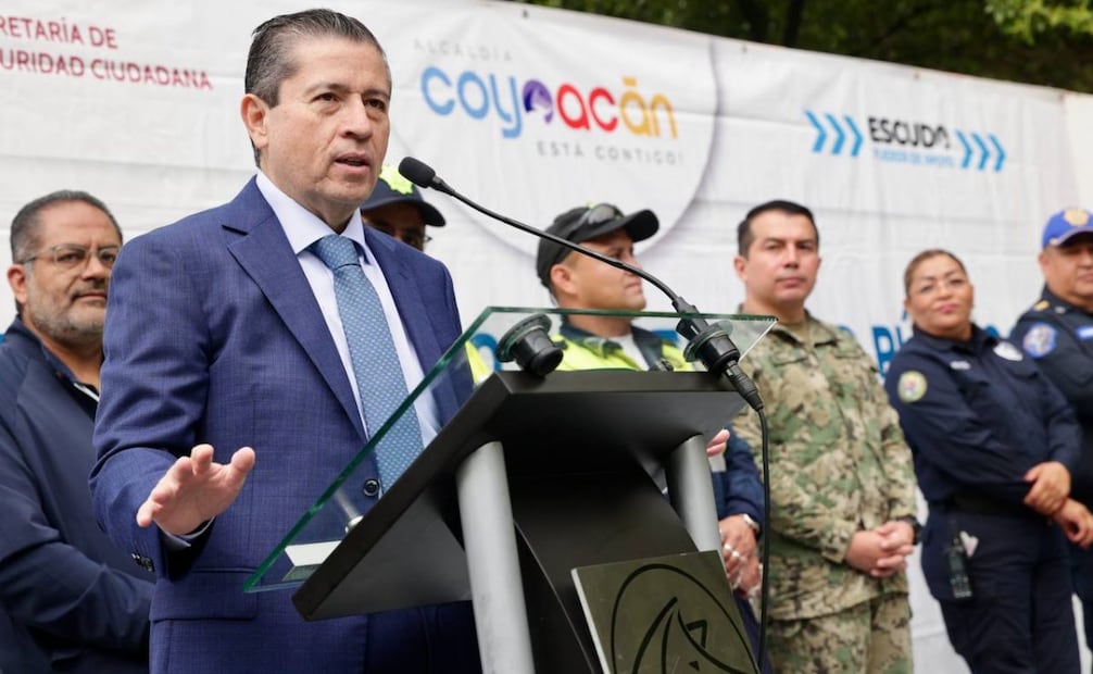 El edil subrayó que su gobierno tiene la misión de hacer que Coyoacán sea un lugar seguro. 
Foto: Especial.